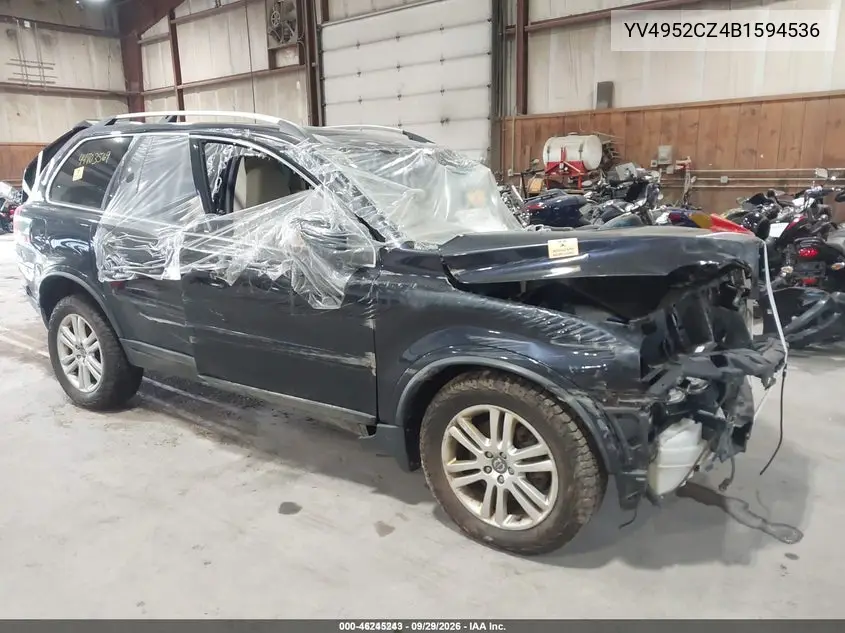 VOLVO XC90 2011, VIN YV4952CZ4B1594536
