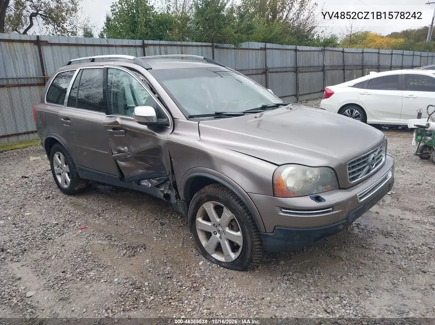 VOLVO XC90 2011, VIN YV4852CZ1B1578242