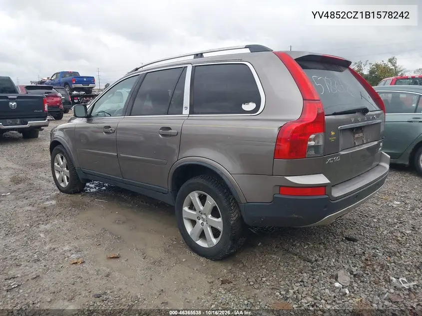 2011 VOLVO XC90 VIN YV4852CZ1B1578242 — фото 3