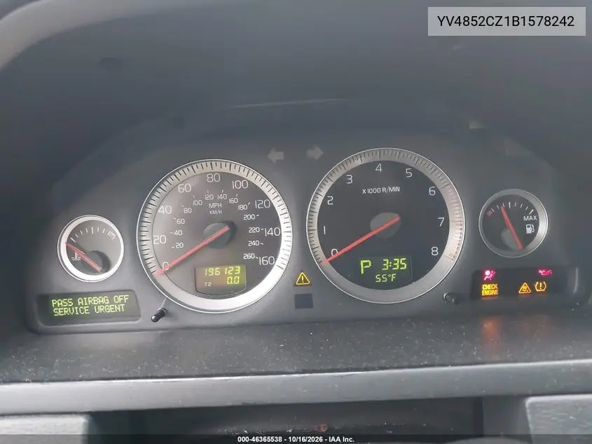 2011 VOLVO XC90 VIN YV4852CZ1B1578242 — фото 7