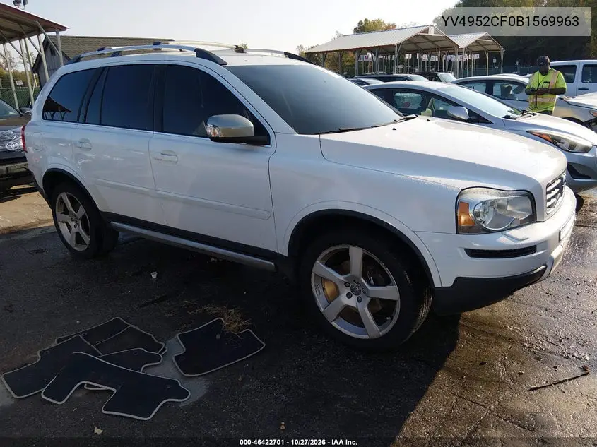 VOLVO XC90 2011, VIN YV4952CF0B1569963