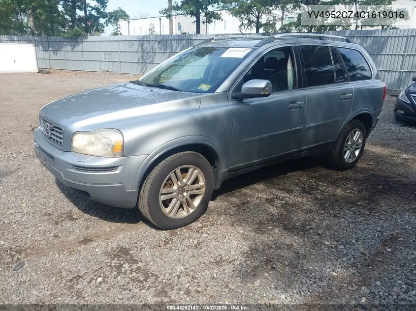 2012 VOLVO XC90 VIN YV4952CZ4C1619016 — фото 2