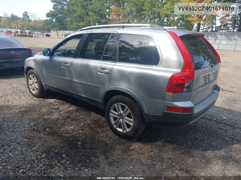 2012 VOLVO XC90 VIN YV4952CZ4C1619016 — фото 3