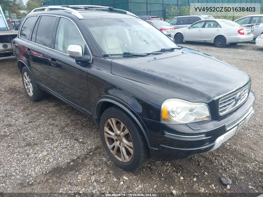VOLVO XC90 2013, VIN YV4952CZ5D1638403