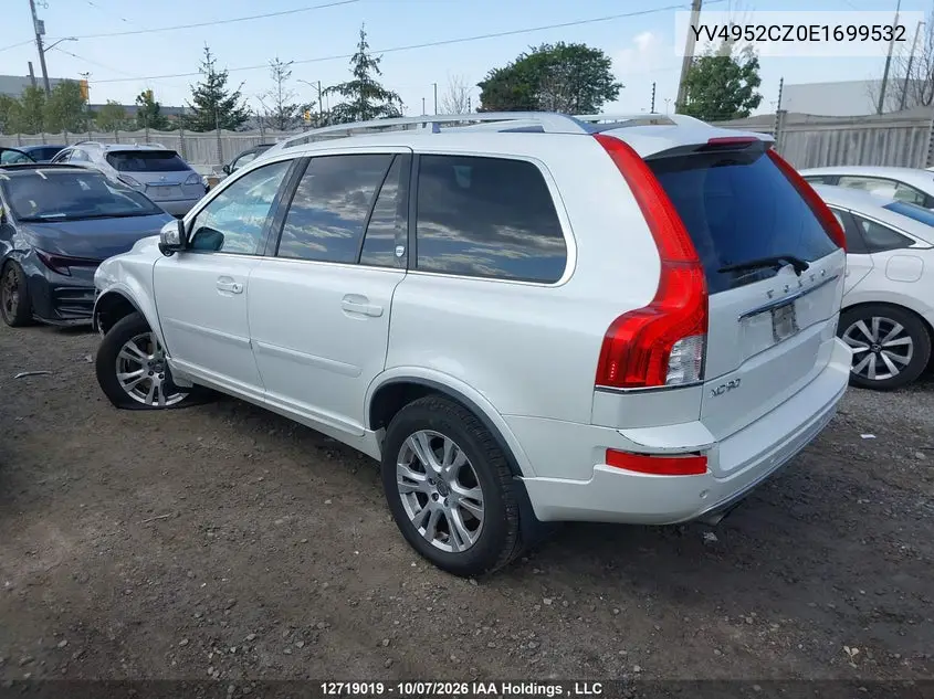 2014 VOLVO XC90 VIN YV4952CZ0E1699532 — фото 3
