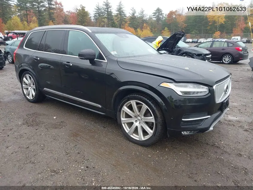 VOLVO XC90 2016, VIN YV4A22PL1G1062633