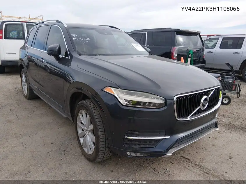 VOLVO XC90 2017, VIN YV4A22PK3H1108066