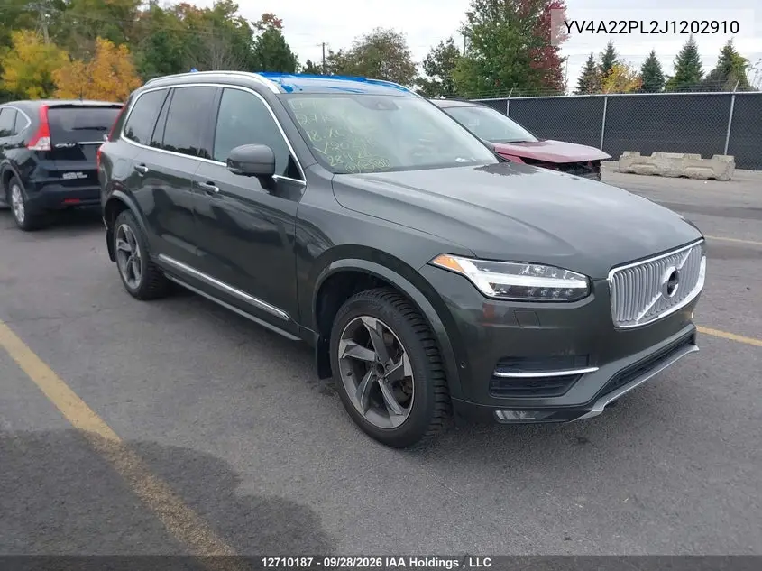 VOLVO XC90 2018, VIN YV4A22PL2J1202910