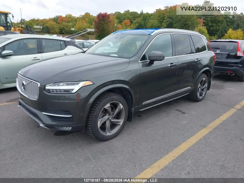 2018 VOLVO XC90 VIN YV4A22PL2J1202910 — фото 2