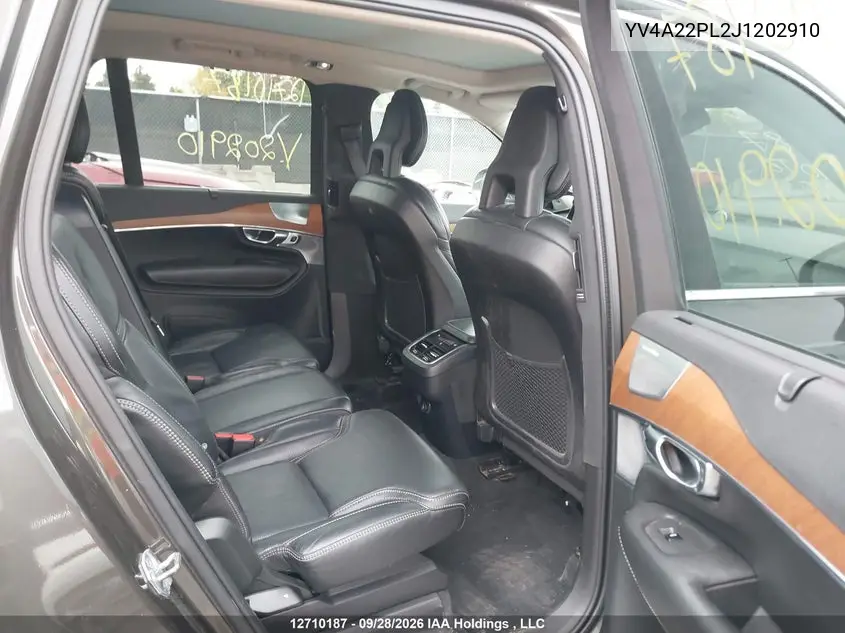 2018 VOLVO XC90 VIN YV4A22PL2J1202910 — фото 8