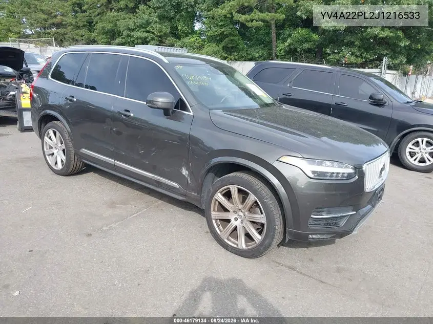 VOLVO XC90 2018, VIN YV4A22PL2J1216533