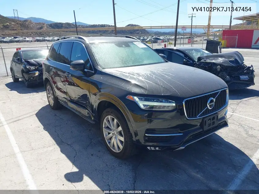 VOLVO XC90 2018, VIN YV4102PK7J1347454