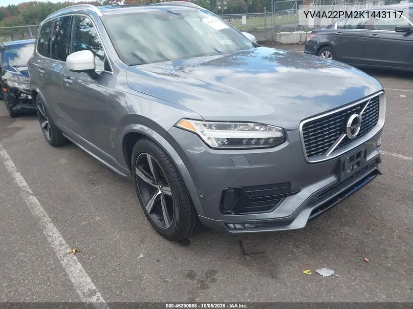 VOLVO XC90 2019, VIN YV4A22PM2K1443117