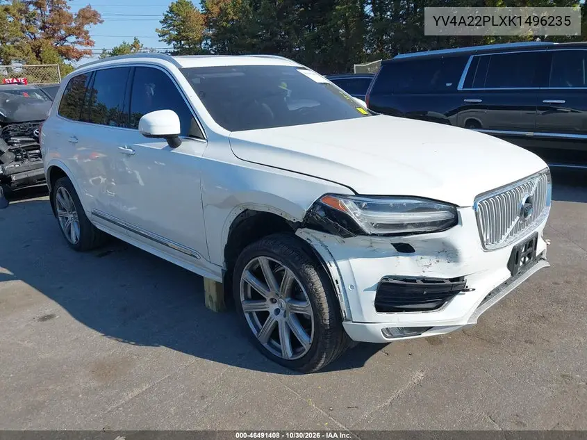 VOLVO XC90 2019, VIN YV4A22PLXK1496235