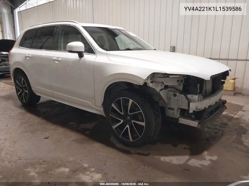 VOLVO XC90 2020, VIN YV4A221K1L1539586